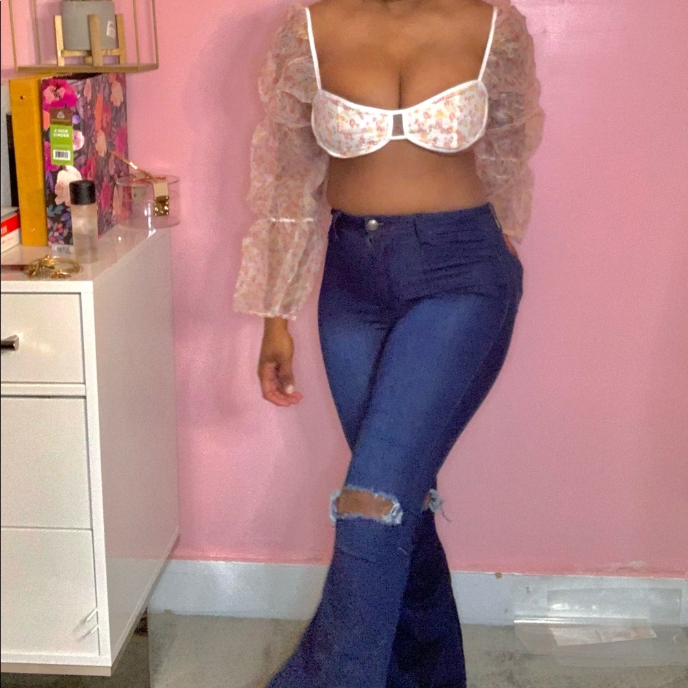 Flower Crop Top